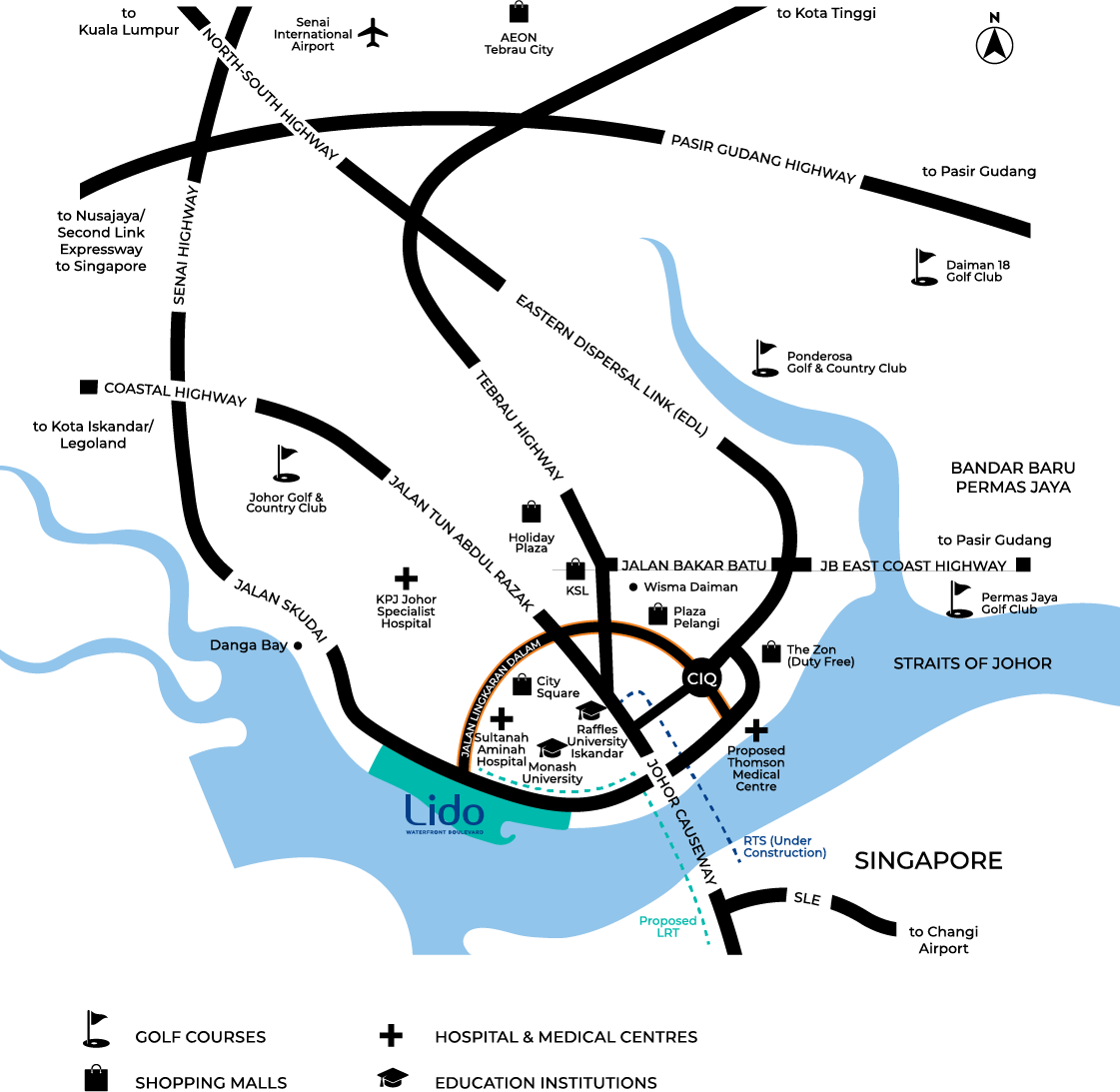 Tropicana LIDO Map